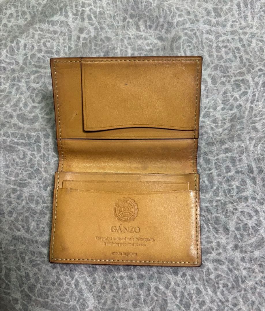 ganzo ガンゾ 黒 ブラック 名刺入れ パスケース カードケース