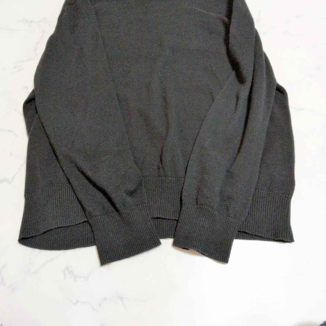 MUTA ムータマリン ニット クルーネック ウェーブ ブラック 8 XL