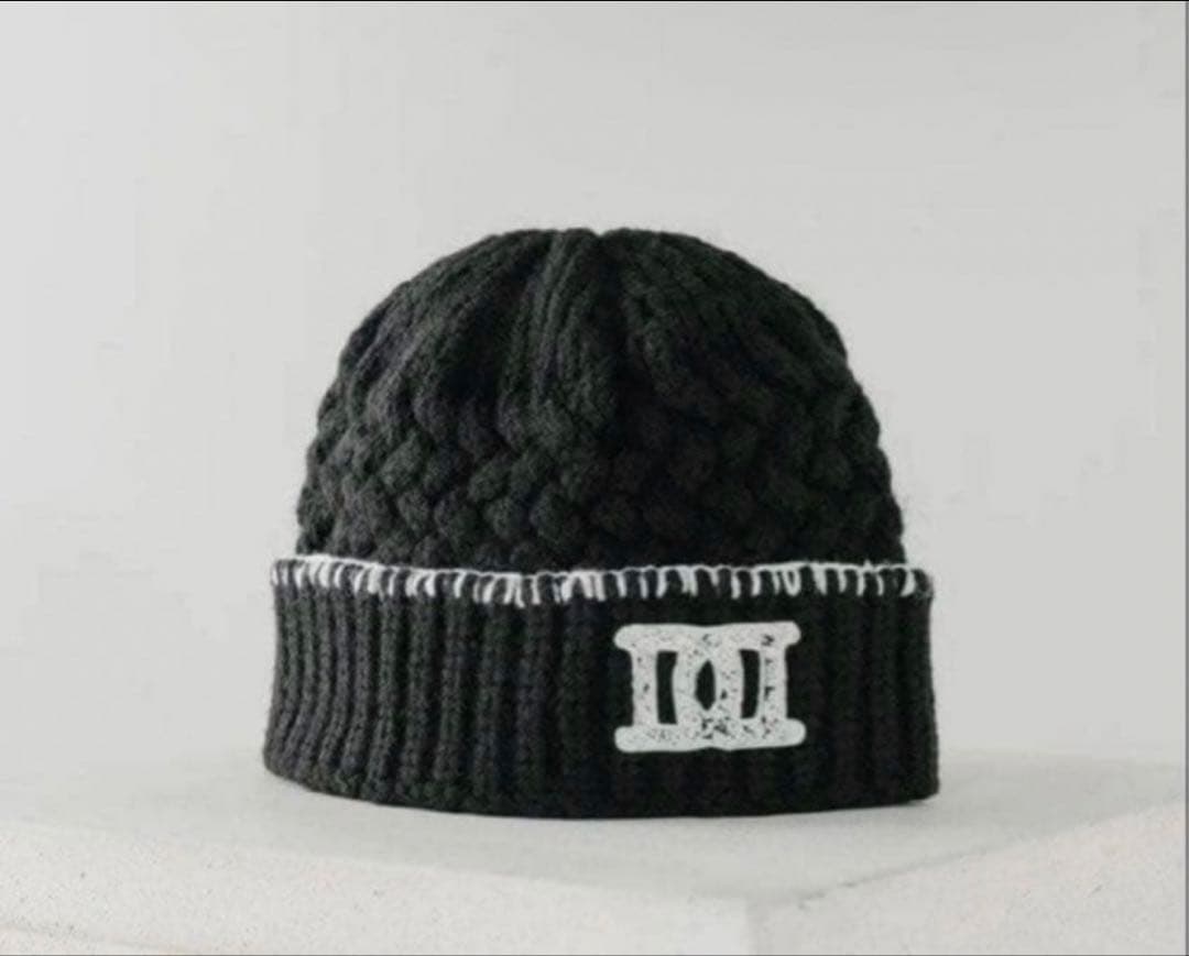 値下げ不可！ Darich DDロゴバスケットニットビーニー BLK