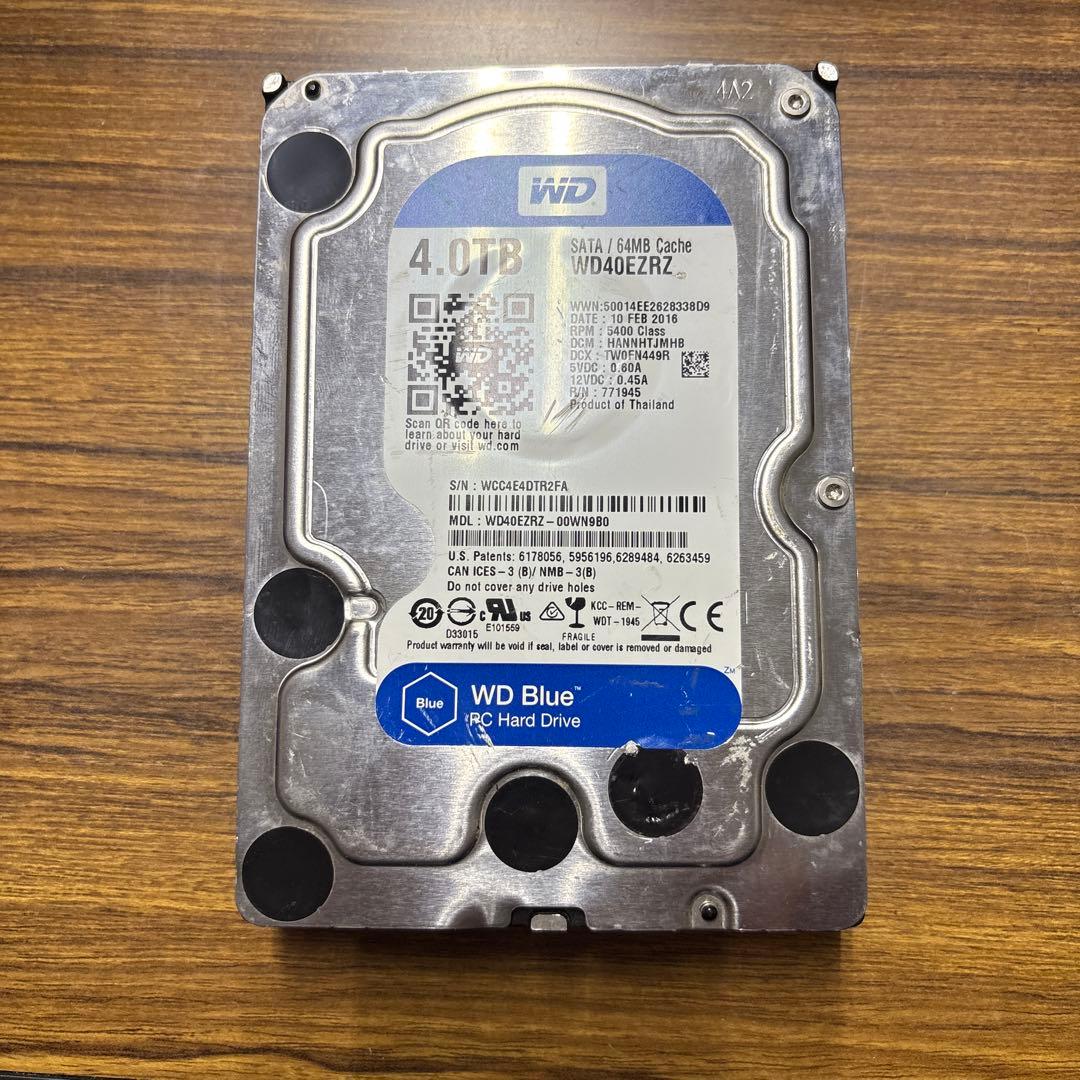 WD Blue 4TB 内蔵型ハードディスクドライブ
