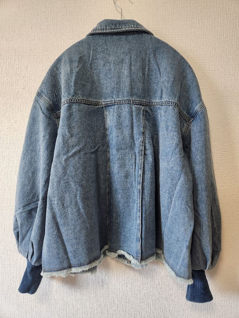 新品★ビアズリー パフ袖デニムジャケット<FRIPIER>