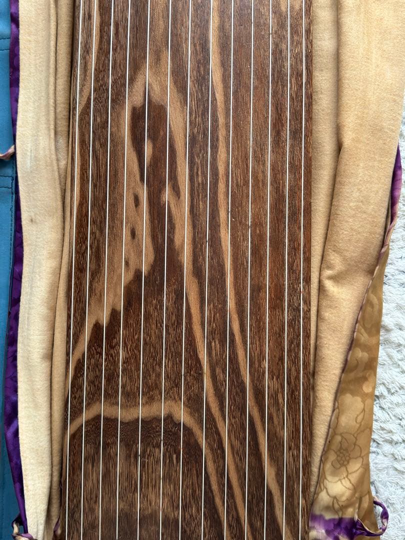 【K.】練習・初心者用お琴　13弦　並甲　すだれ彫り