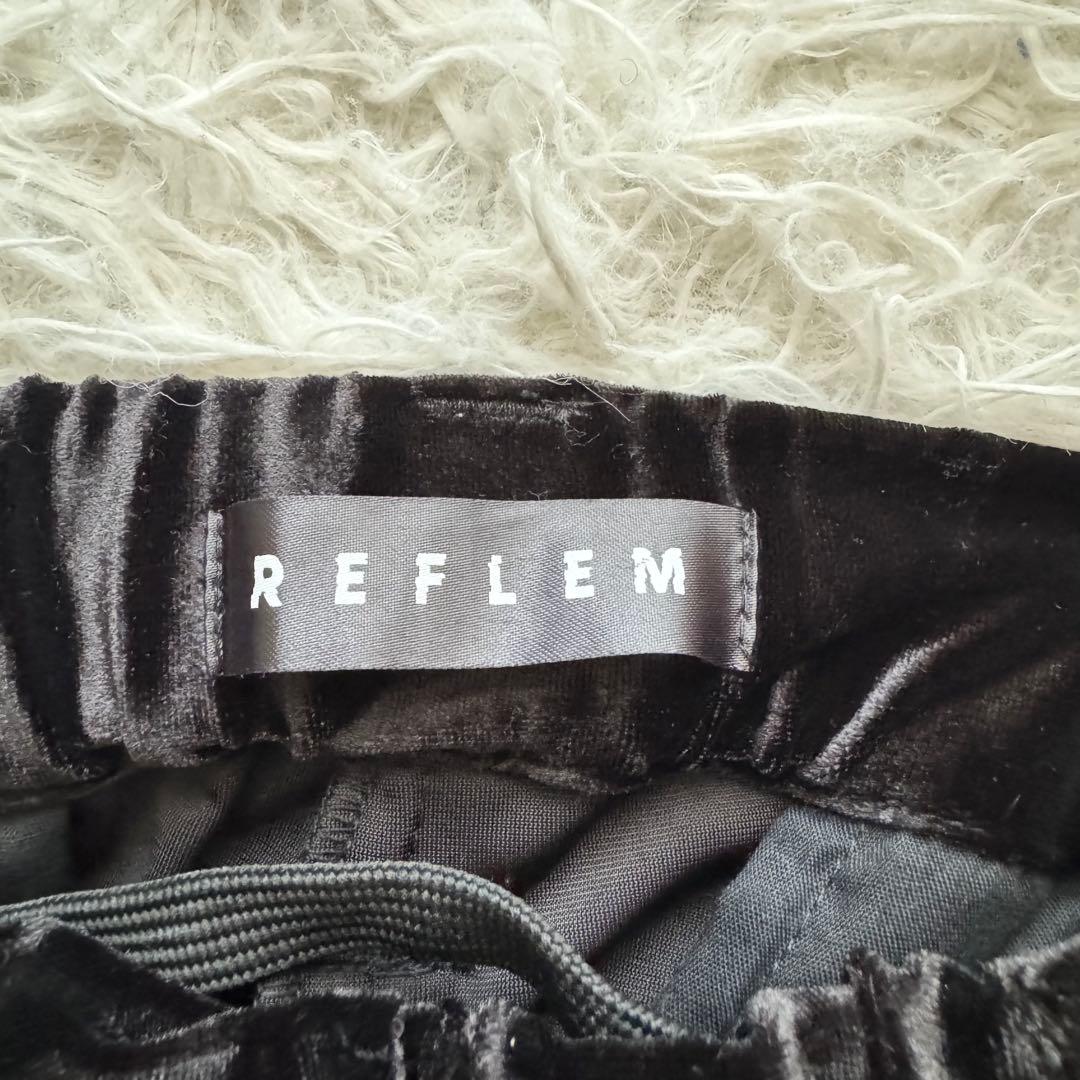 美品【レフレム】2WAY　ワイド　ベロア カーゴパンツ　黒　y2k