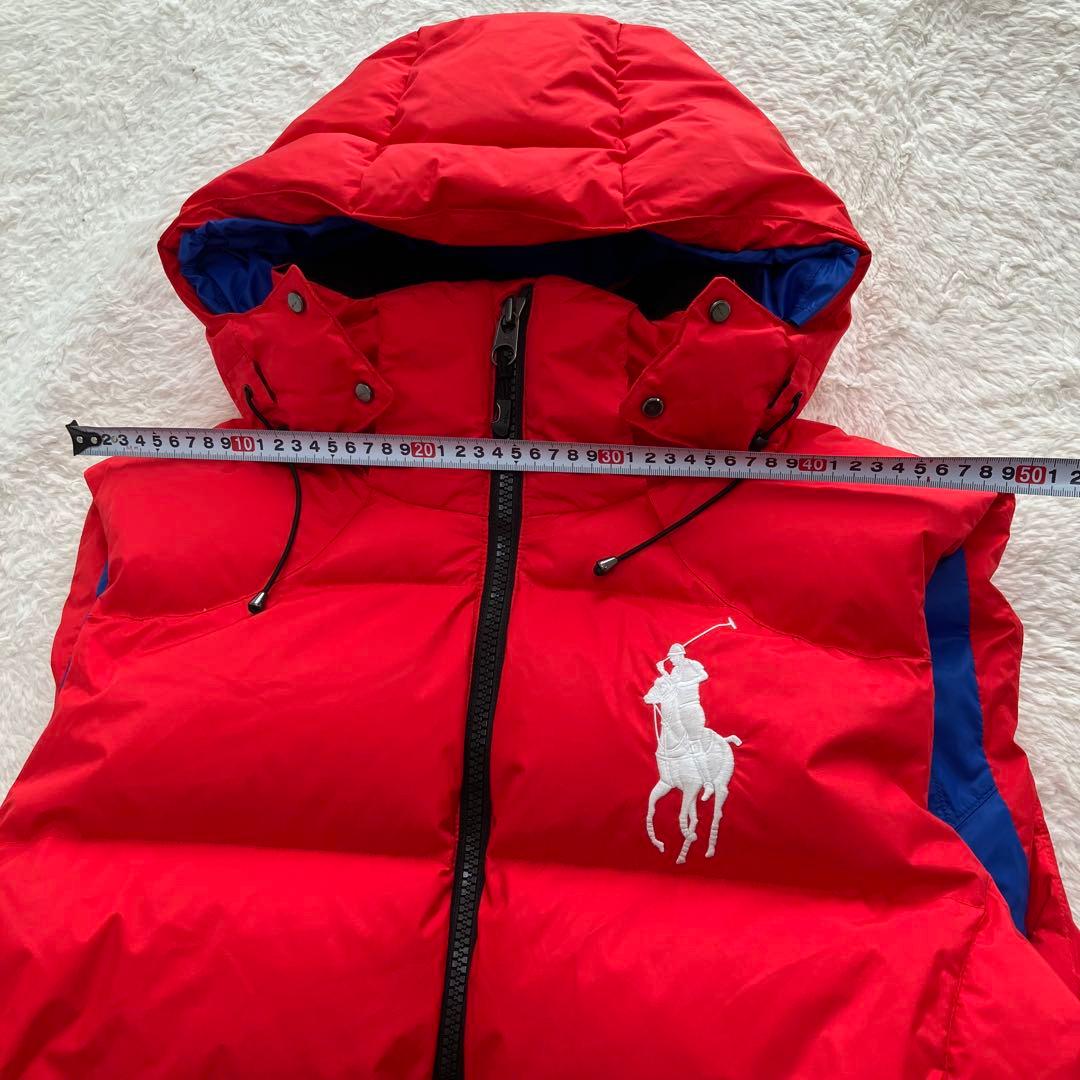 ⭐︎極美品⭐︎人気⭐︎ポロラルフローレン 刺繍ロゴ ビッグポニー ダウンベスト2way