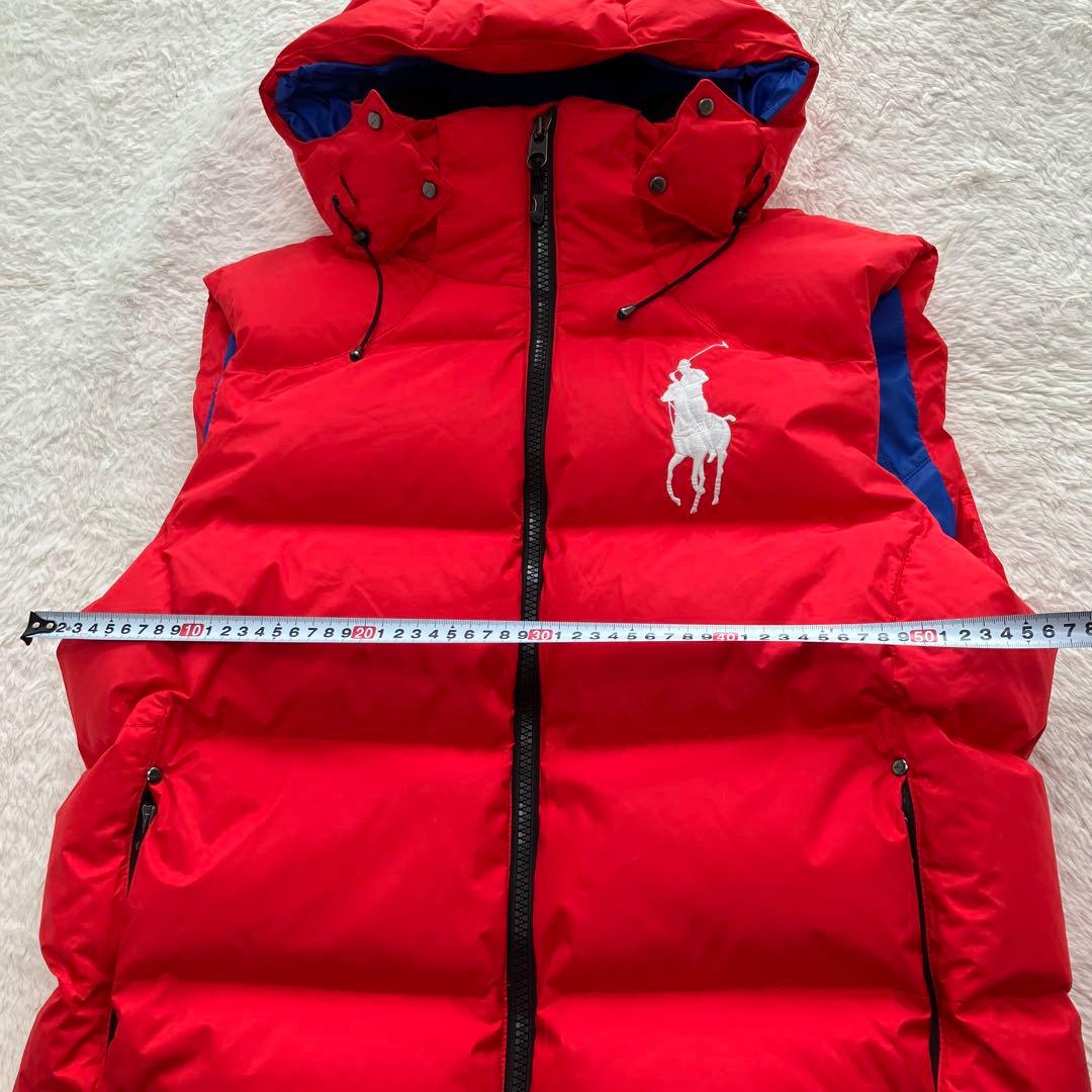 ⭐︎極美品⭐︎人気⭐︎ポロラルフローレン 刺繍ロゴ ビッグポニー ダウンベスト2way