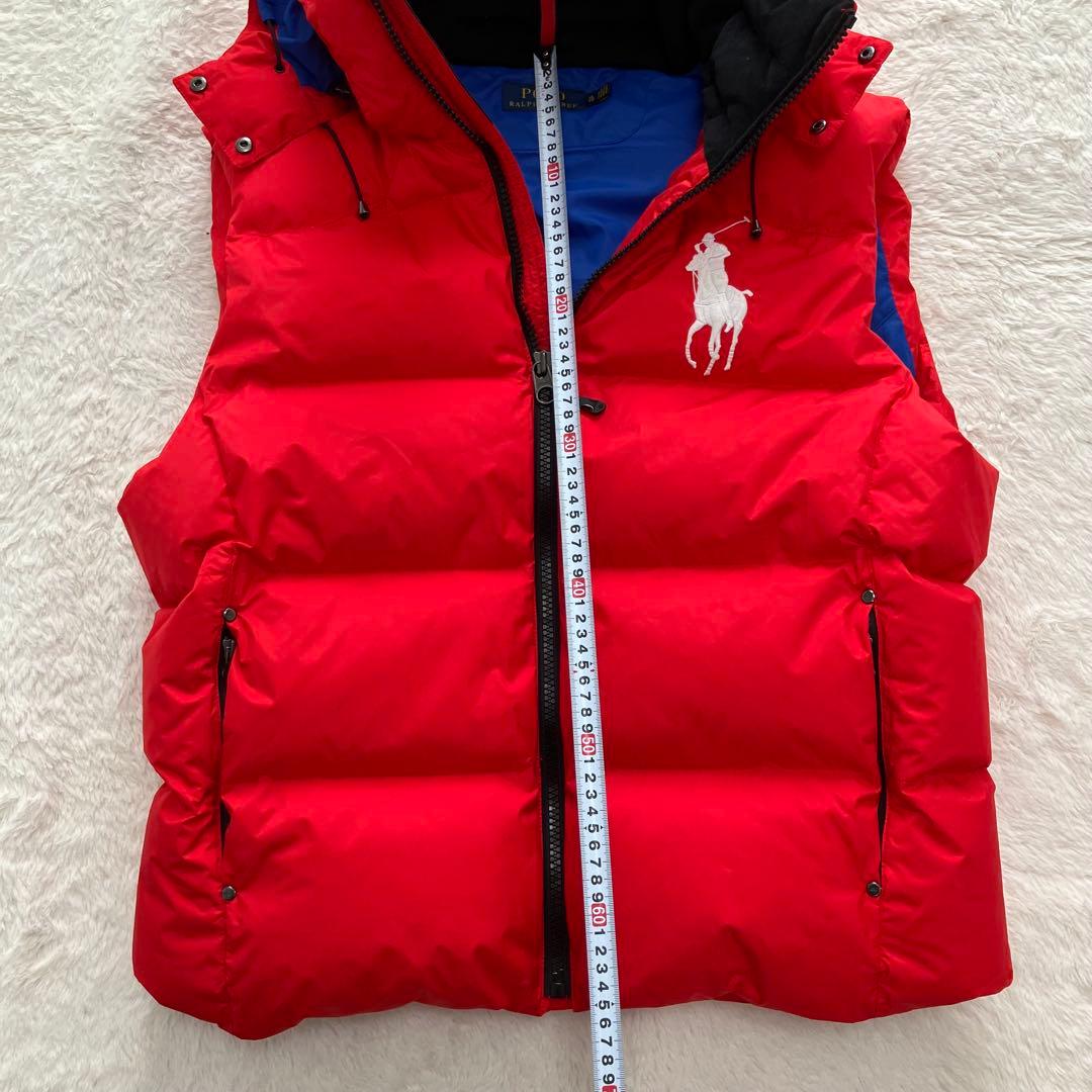 ⭐︎極美品⭐︎人気⭐︎ポロラルフローレン 刺繍ロゴ ビッグポニー ダウンベスト2way