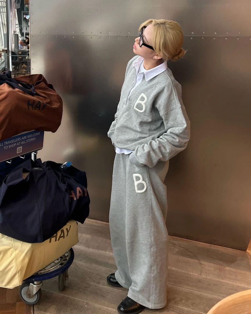 Bibiy. B. CLUB PREPPY セットアップ グレー