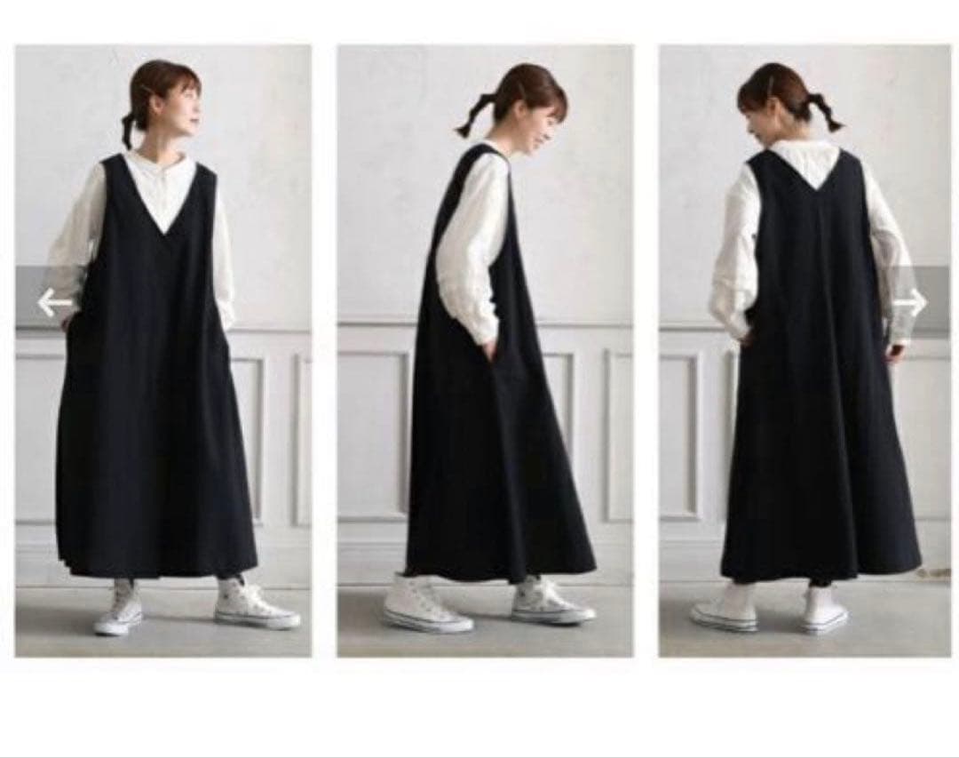 soulberryクロヤギさんからお手紙ついた すっきり映えちゃう黒いワンピース