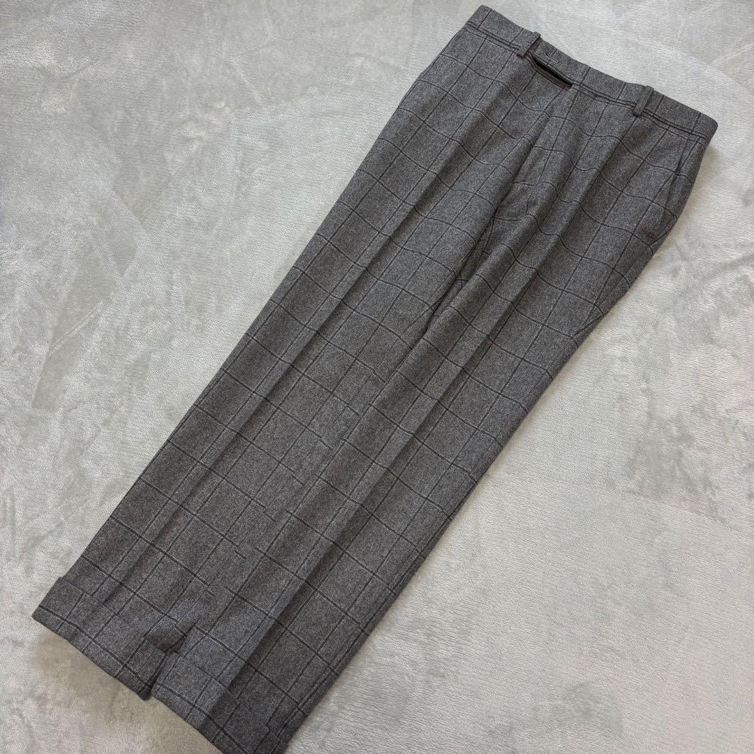 美品✨3ピース CANONICO セットアップスーツ ペンチェック 総裏 2B