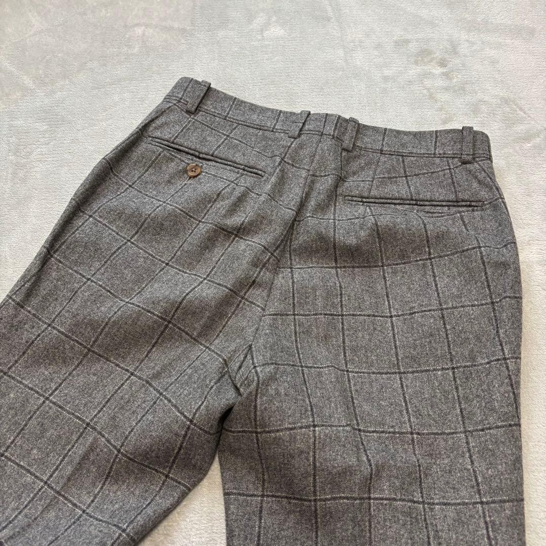 美品✨3ピース CANONICO セットアップスーツ ペンチェック 総裏 2B