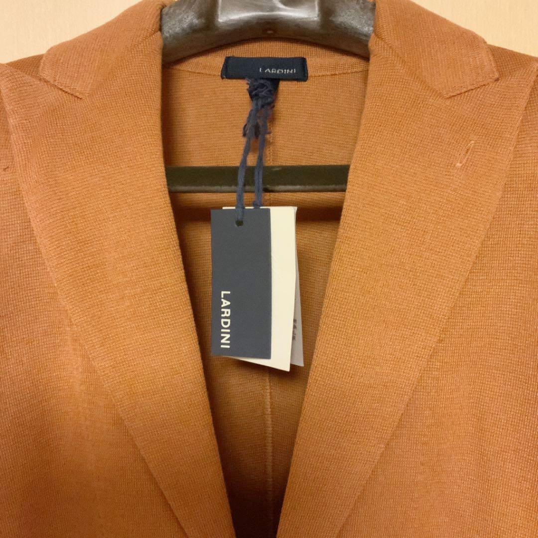 [希少カラーテラコッタ新品]LARDINI ニットジャケット
