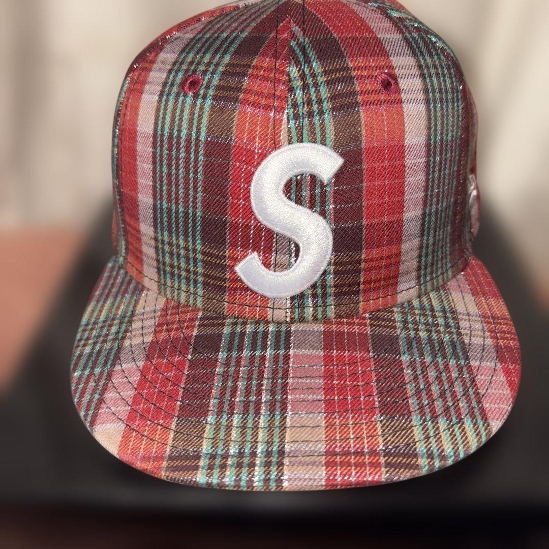 帽子 Supreme llic Plaid S Logo New Era