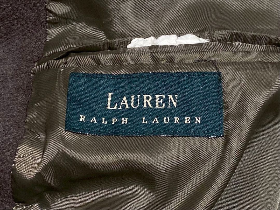 2000s ラルフローレン ウールコート ココアブラウン L ビンテージ
