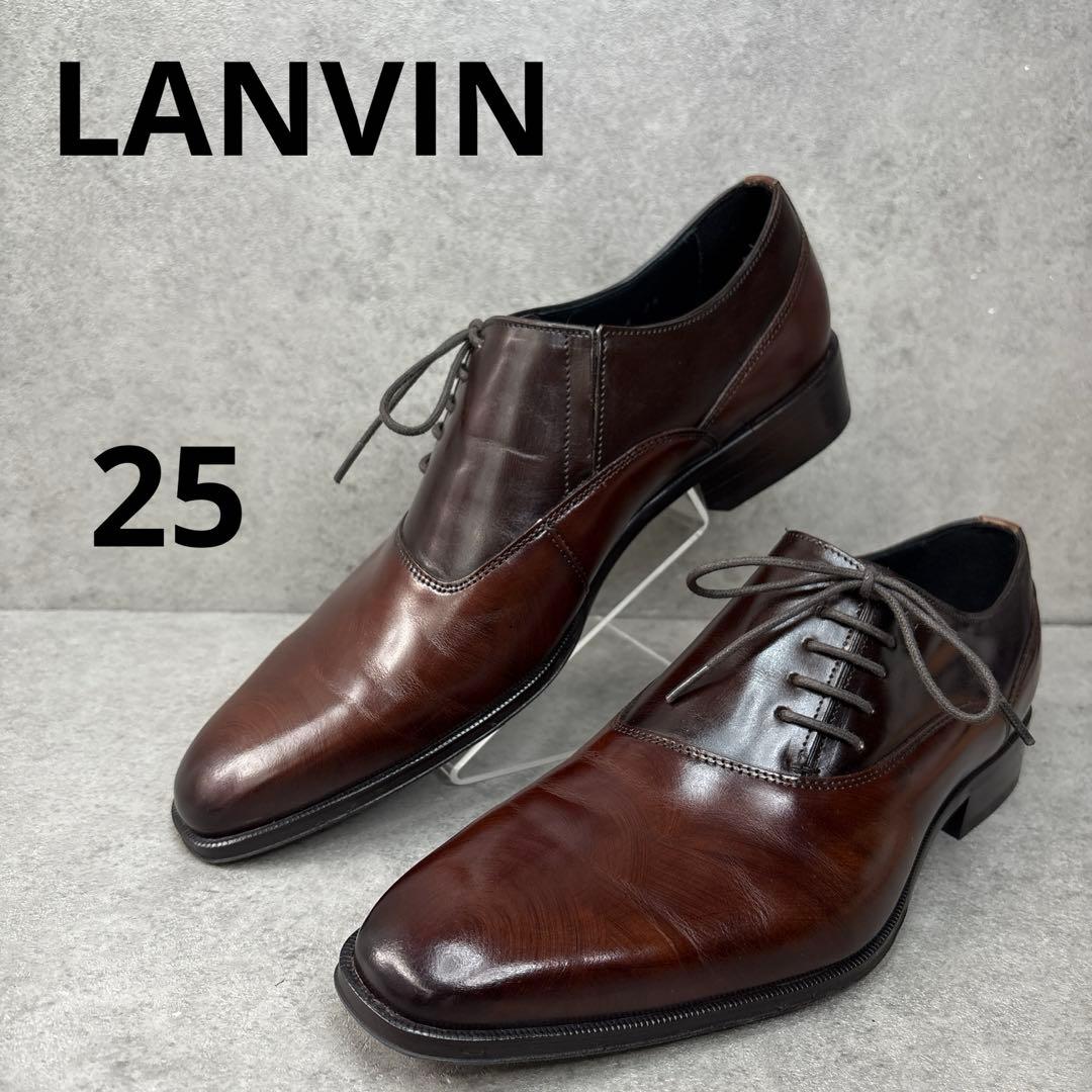 展示品新品！LANVIN ランバン　サイドゴア　プレーントゥ　レザーシューズ
