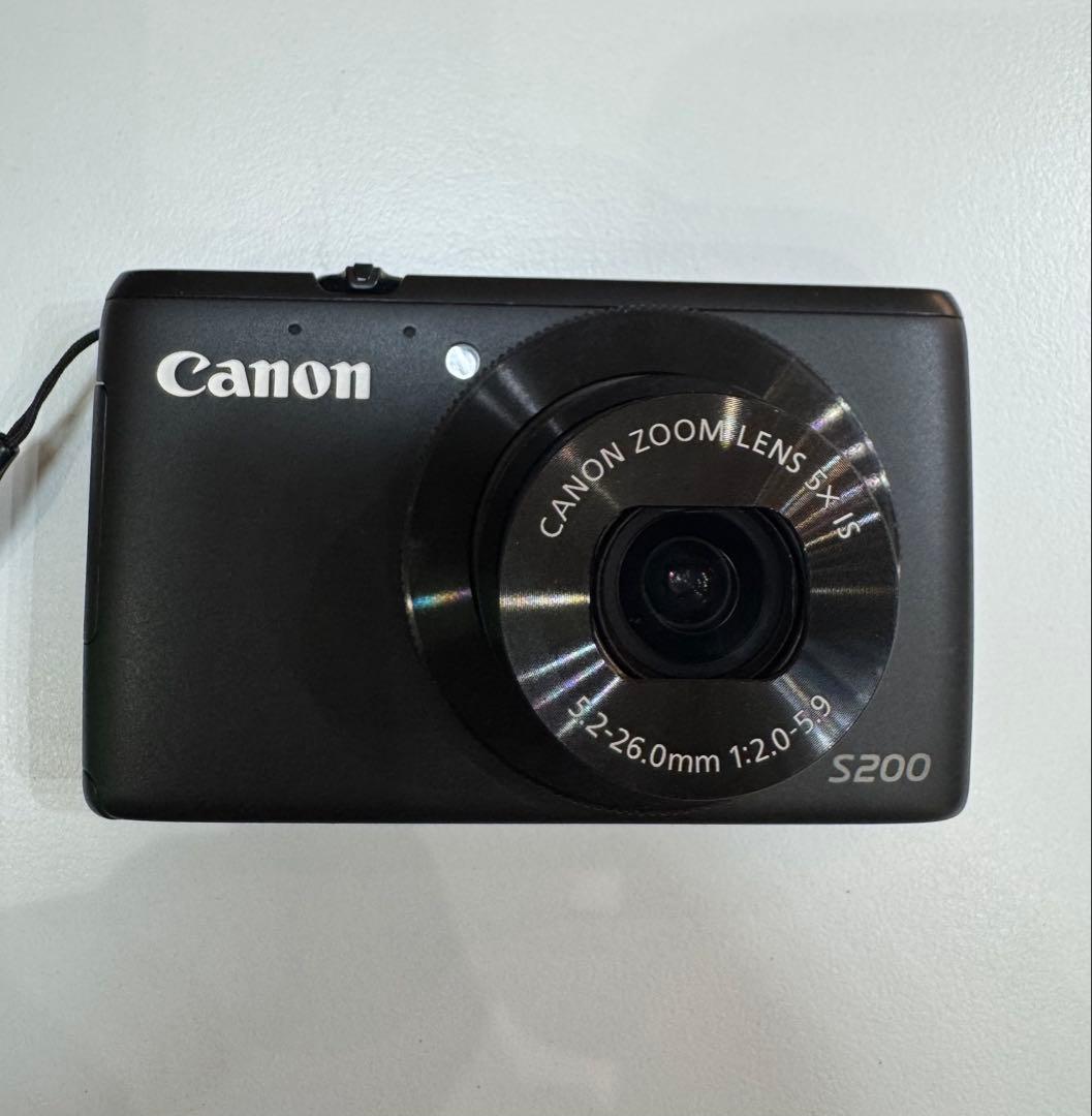 【外観美品】Canon S200 コンパクトデジタルカメラ ブラック