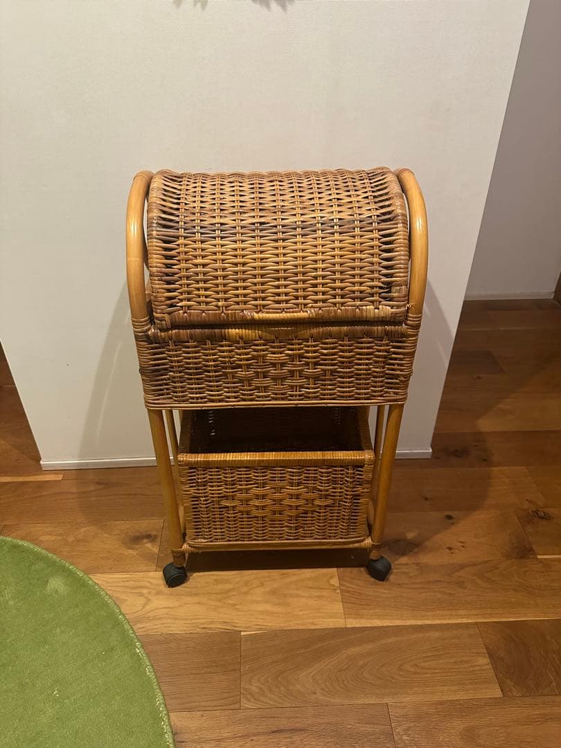 ラタン　籠　収納籠　バスケット