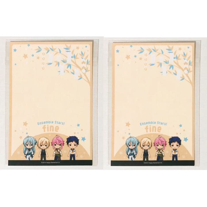 新品★あんスタ【fine】七夕メッセージカード★特典★ポストカード★2点セット