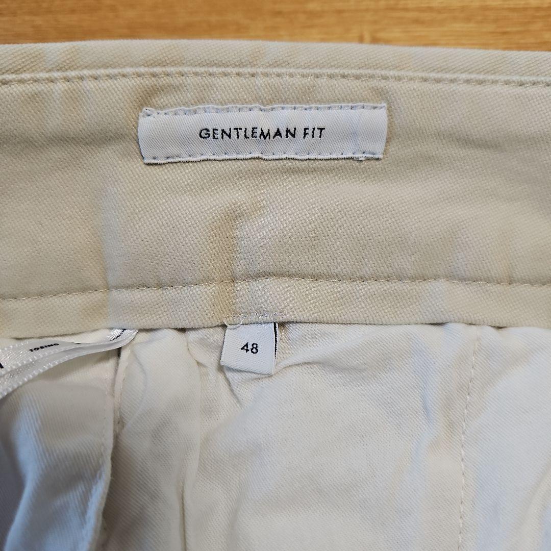 【新品未使用】　PTトリノ秋冬コットンチノスラックスクリーム色S48定価約5万円