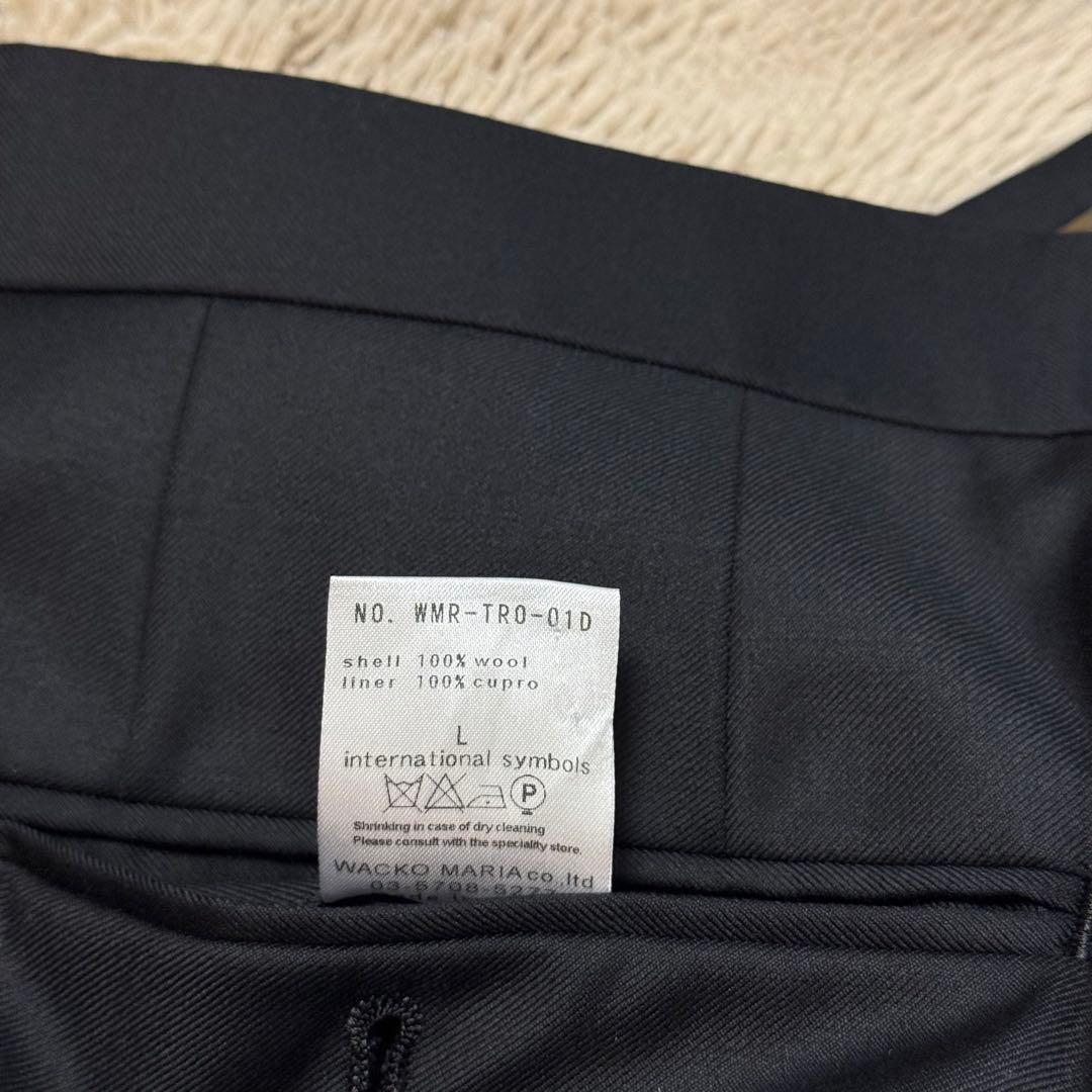 ワコマリア　ロロピアーナ　スラックス　パンツ　ブラック　L wackomaria