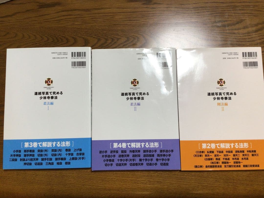 連続写真で究める少林寺拳法 教本 3冊セット