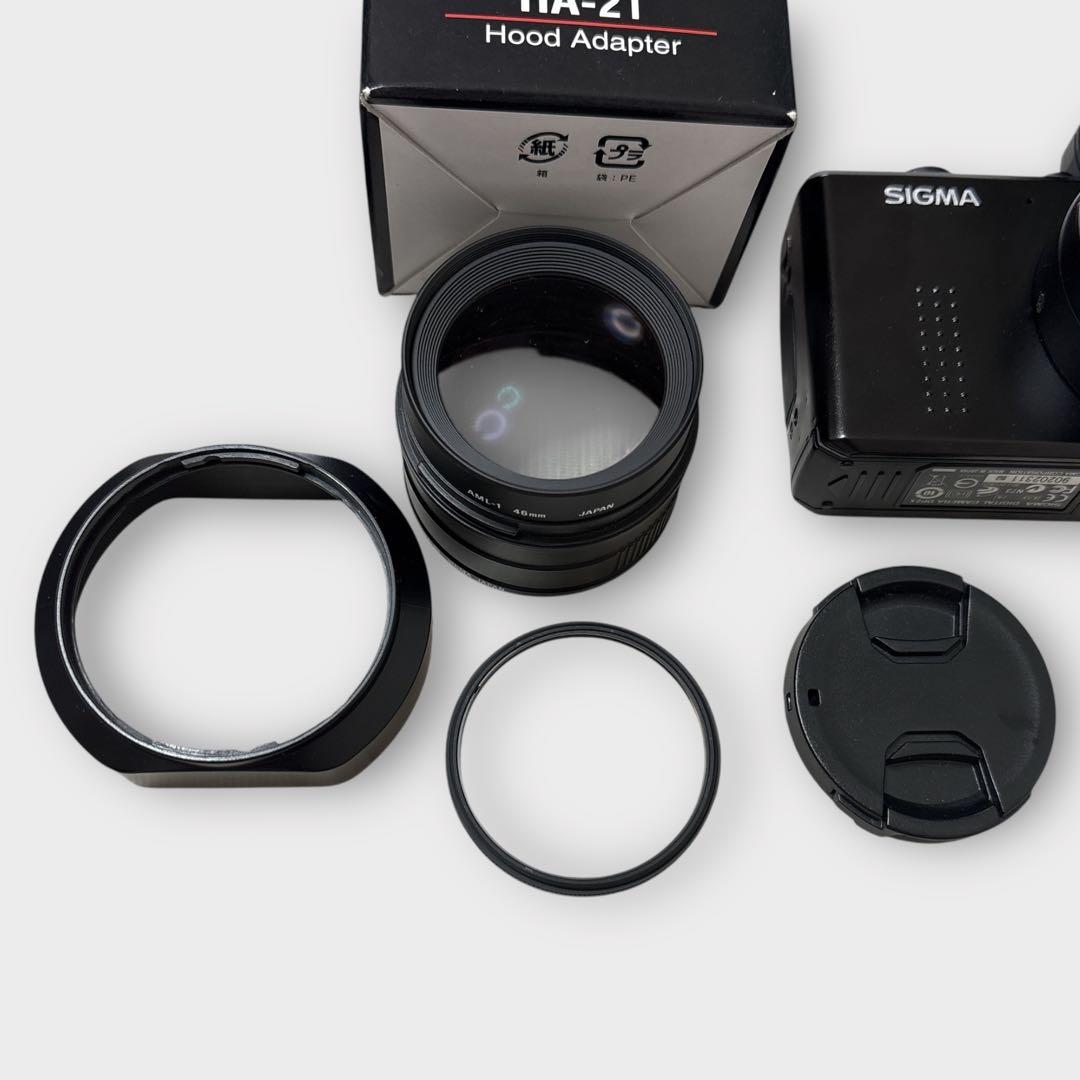 【美品】SIGMA DP2X ビューファインダー レンズフード 電池2個 箱付き