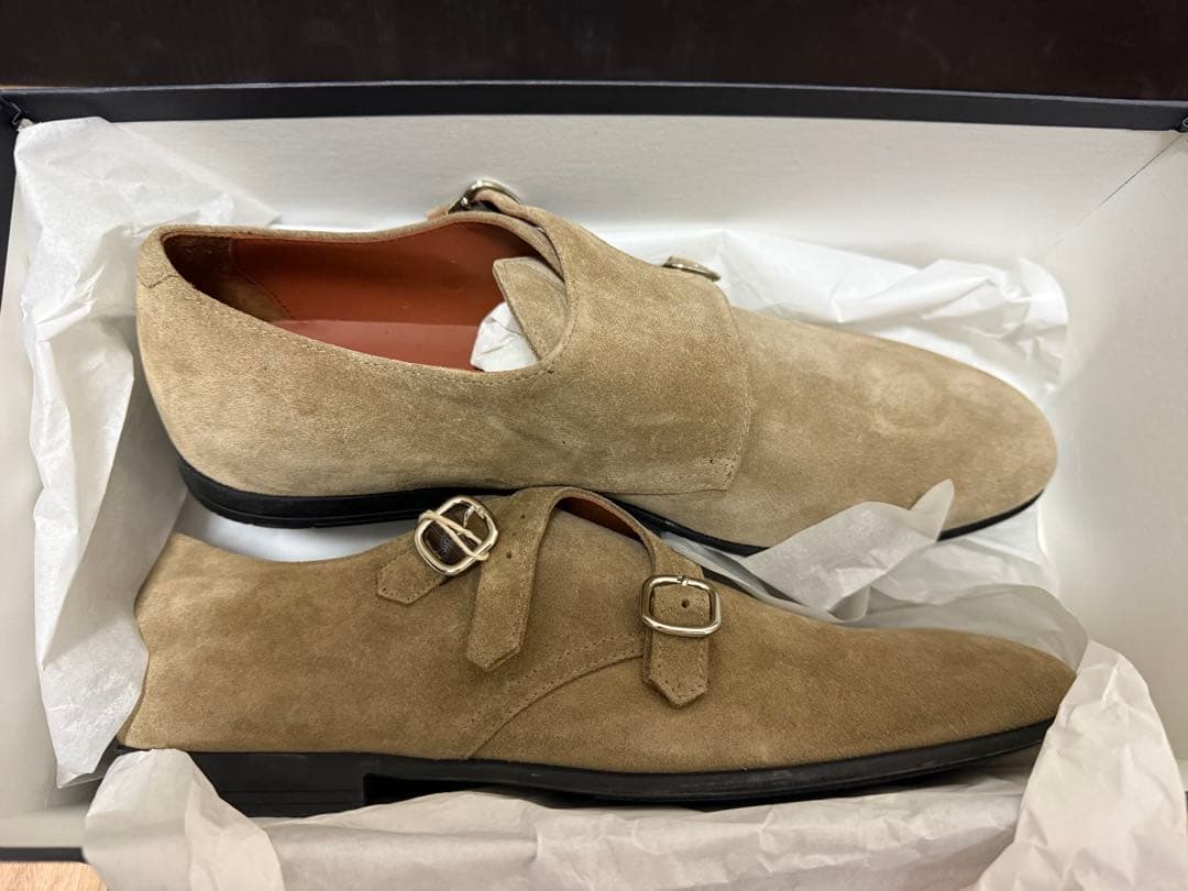 DOUCAL'S スエード ダブルモンクシューズ 42