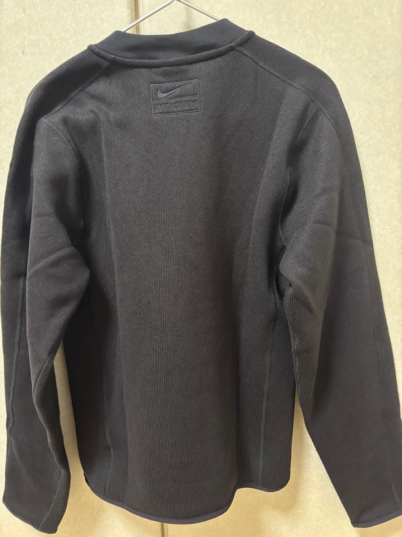 NIKE×stussy サーマル　プルオーバー　ブラック