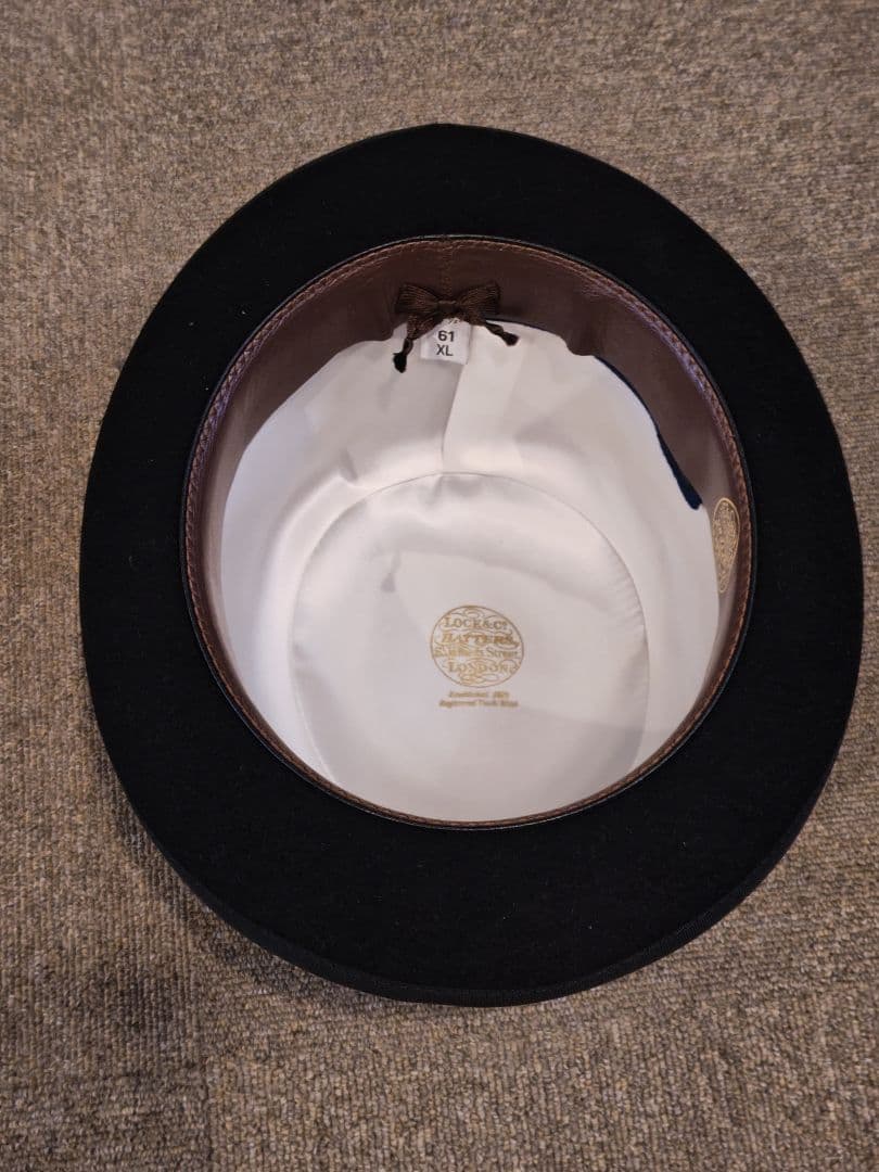イギリス王室御用達 Lock&Co.Hatters ファーフエルトボーラーハット