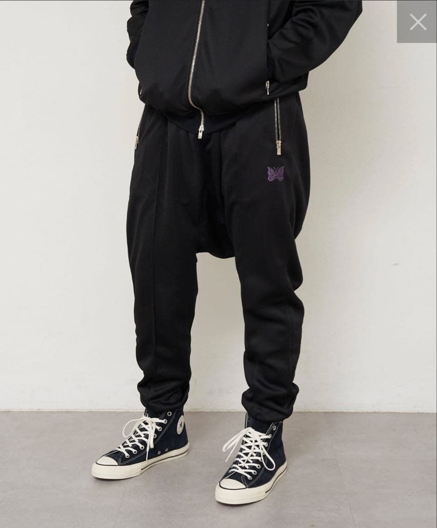 ニードルズ　サルエルトラックパンツ　パープル　【QV325】