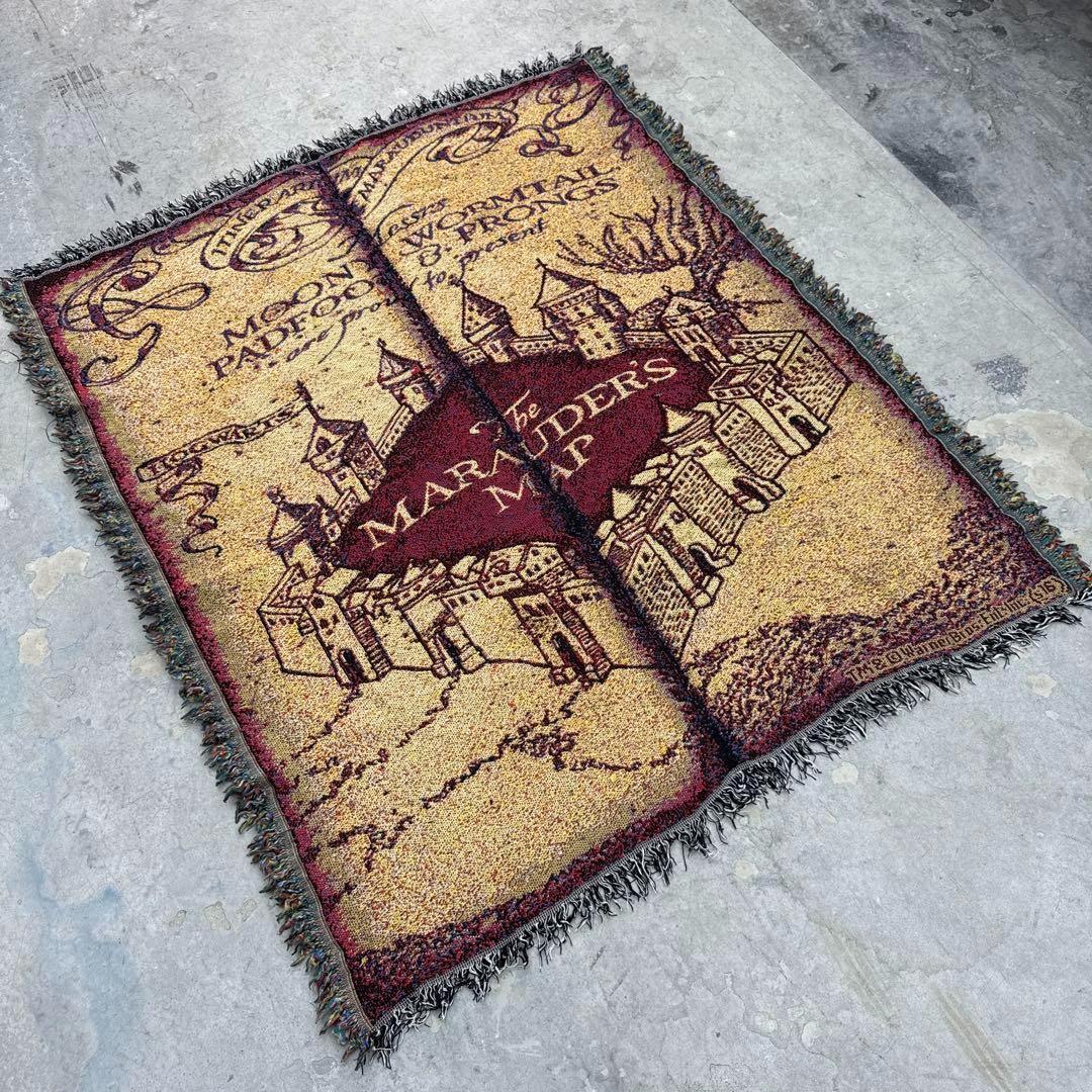 ハリーポッター　忍びの地図　ブランケット　マルチカバー　ラグ　140x117