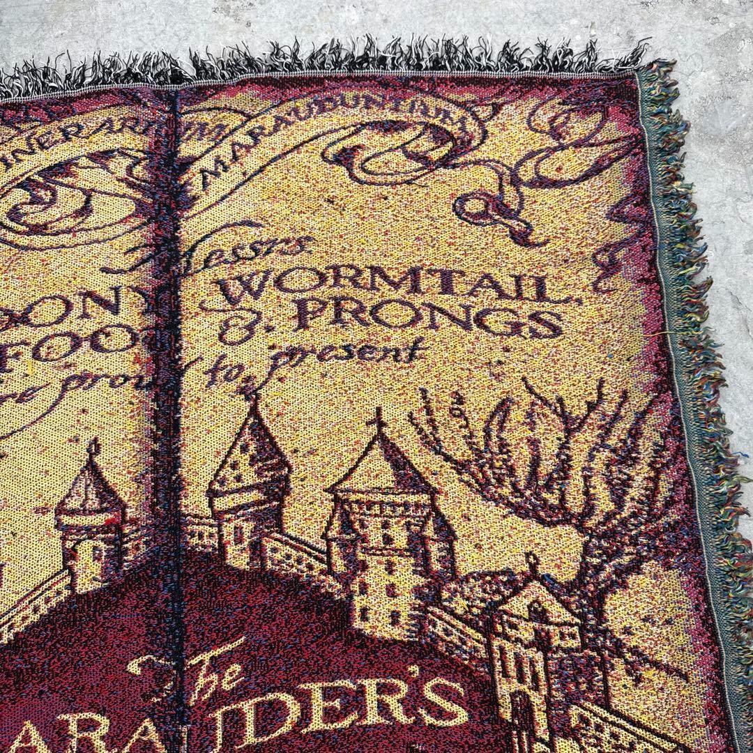 ハリーポッター　忍びの地図　ブランケット　マルチカバー　ラグ　140x117