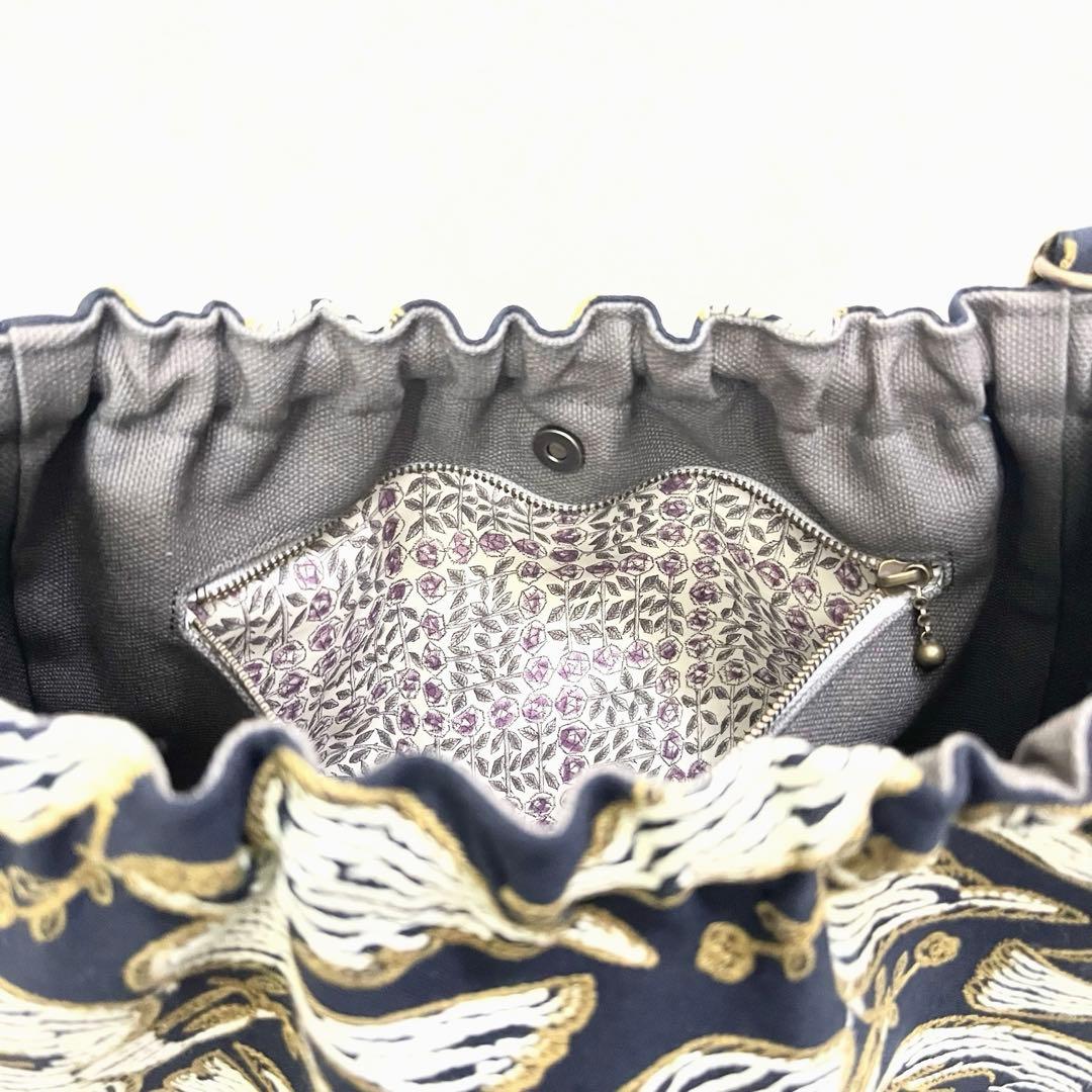 ミナペルホネン　ハンドメイド　ショルダーバッグ