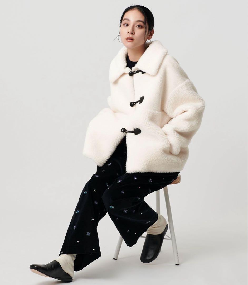 リバーシブルボアブルゾン