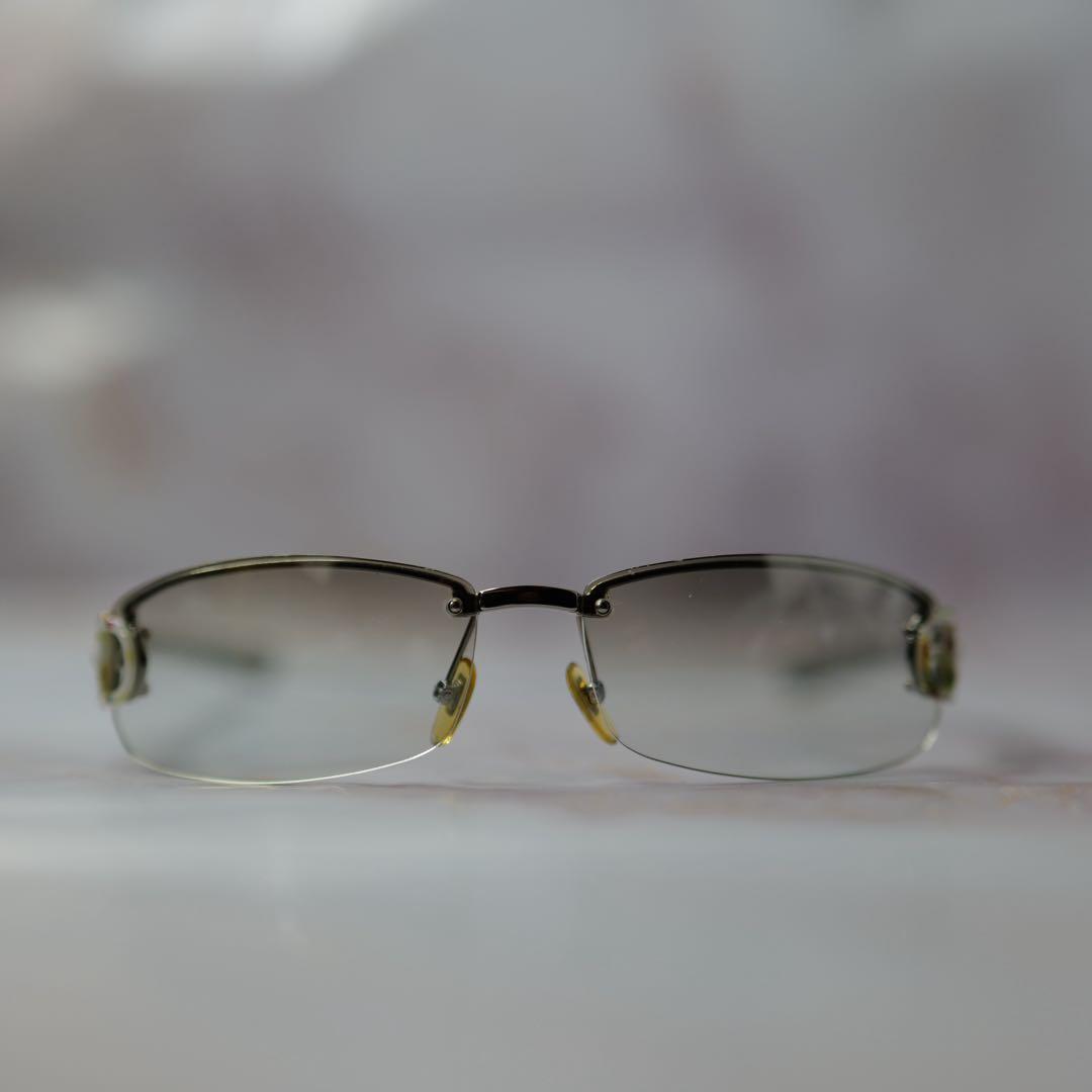 GUCCI グッチ ホースビット クリア Y2K サングラス ケース付き