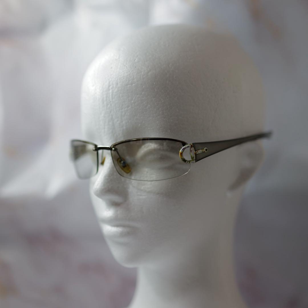 GUCCI グッチ ホースビット クリア Y2K サングラス ケース付き