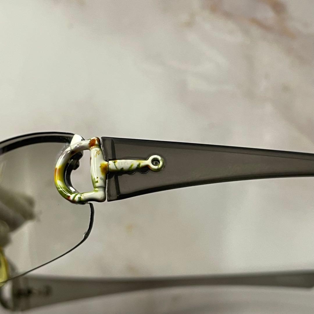 GUCCI グッチ ホースビット クリア Y2K サングラス ケース付き