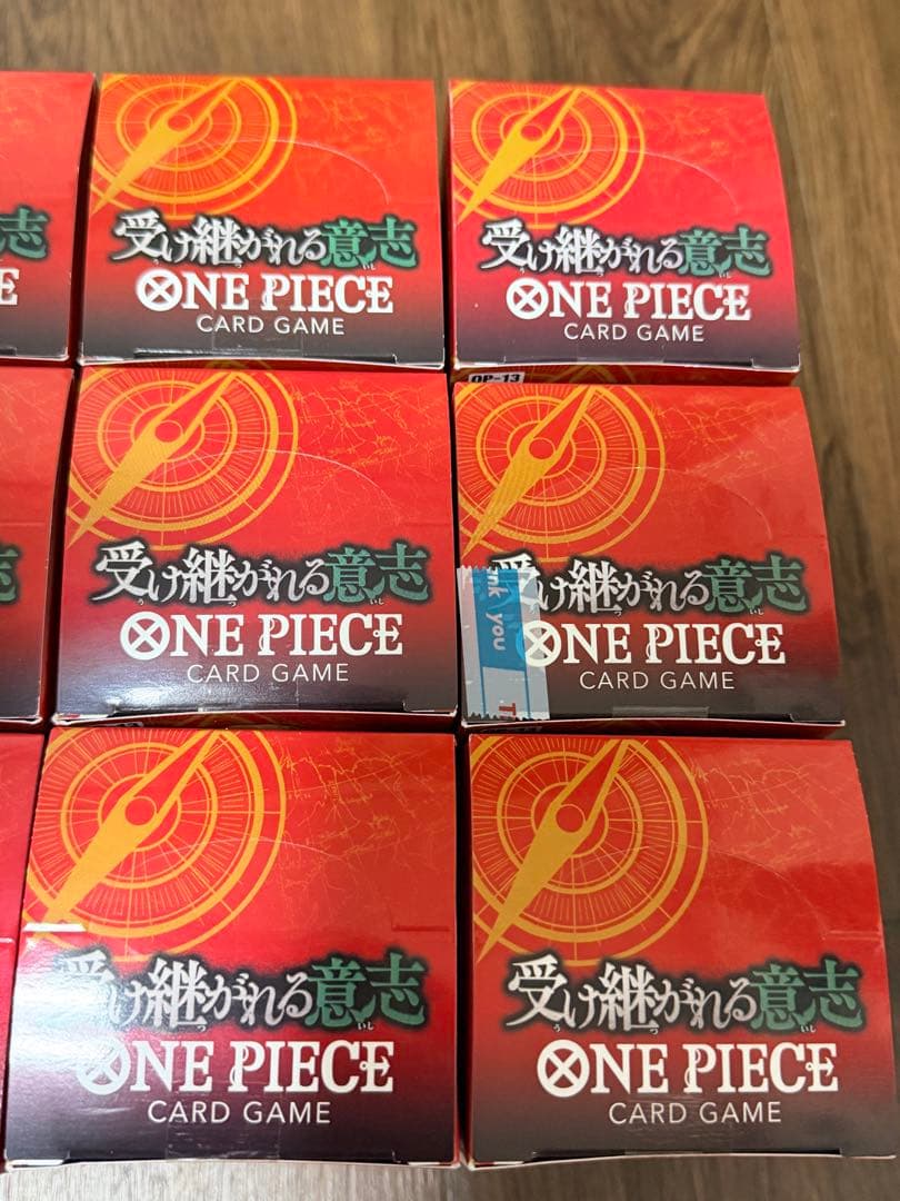 ワンピースカード　受け継がれる意志　テープ付き　12BOX