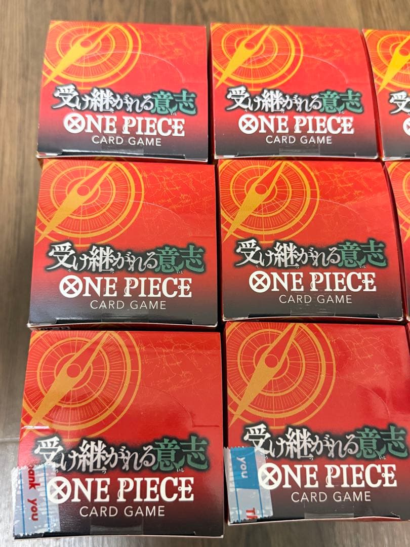 ワンピースカード　受け継がれる意志　テープ付き　12BOX