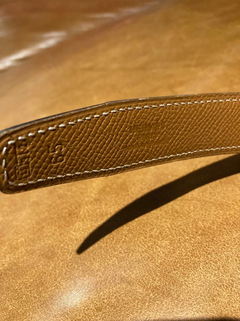 ほぼ新品　エルメス　ベルト　レディース　ブルー　ヴィンテージ　箱付き　付属品