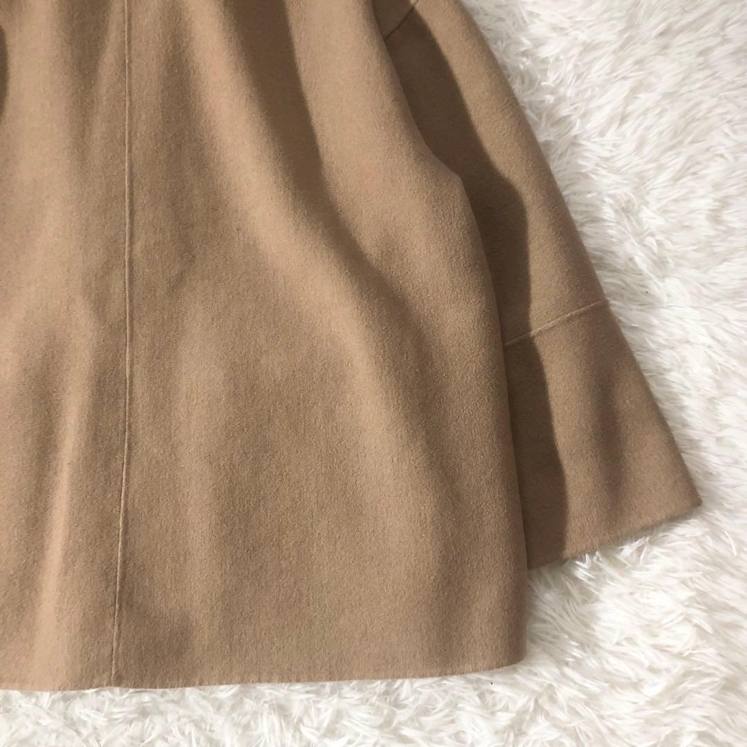 大人気 ミラオーウェン ファーポケット リバーコート 2way ノーカラー