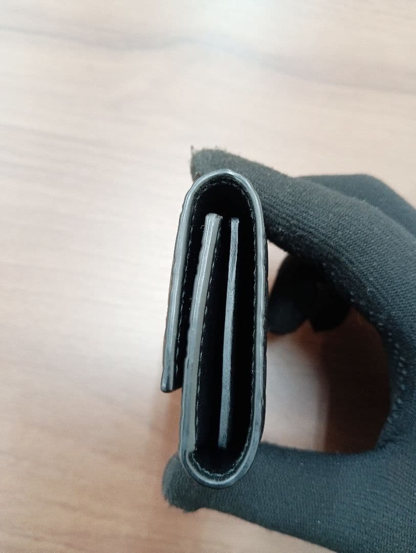 ほぼ未使用　GUCCI マイクロGG ブラックレザー キーケース 150402