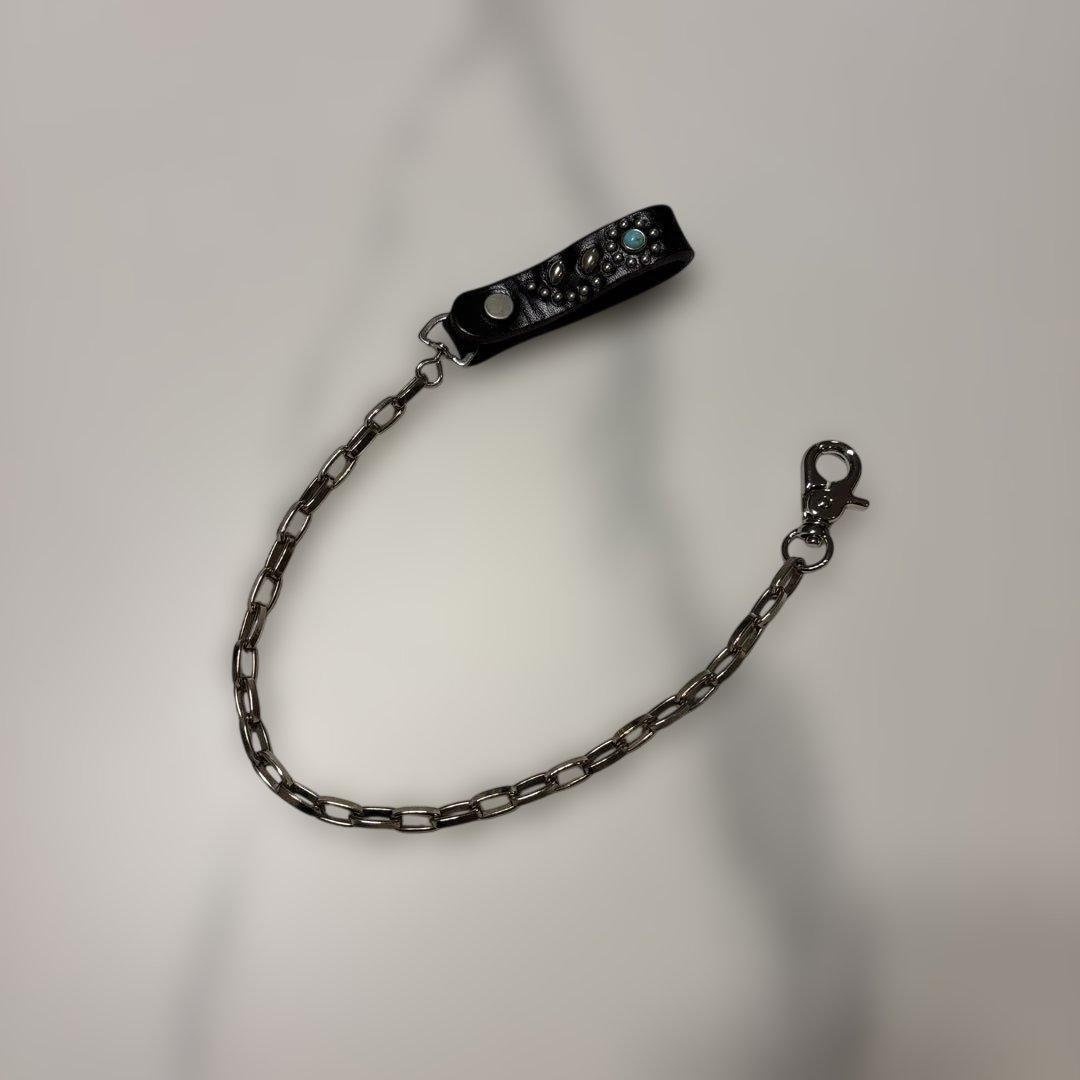 HTCエイチティーシー ウォレットチェーン フラワーターコイズ ブラック