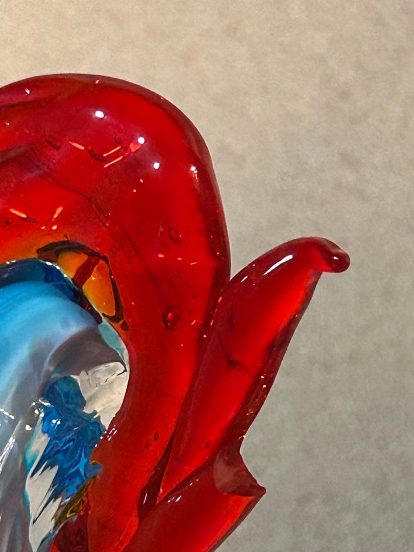 Murano Glass 鳥のオブジェ ヴェネチアンガラス ムラーノガラス 鶏