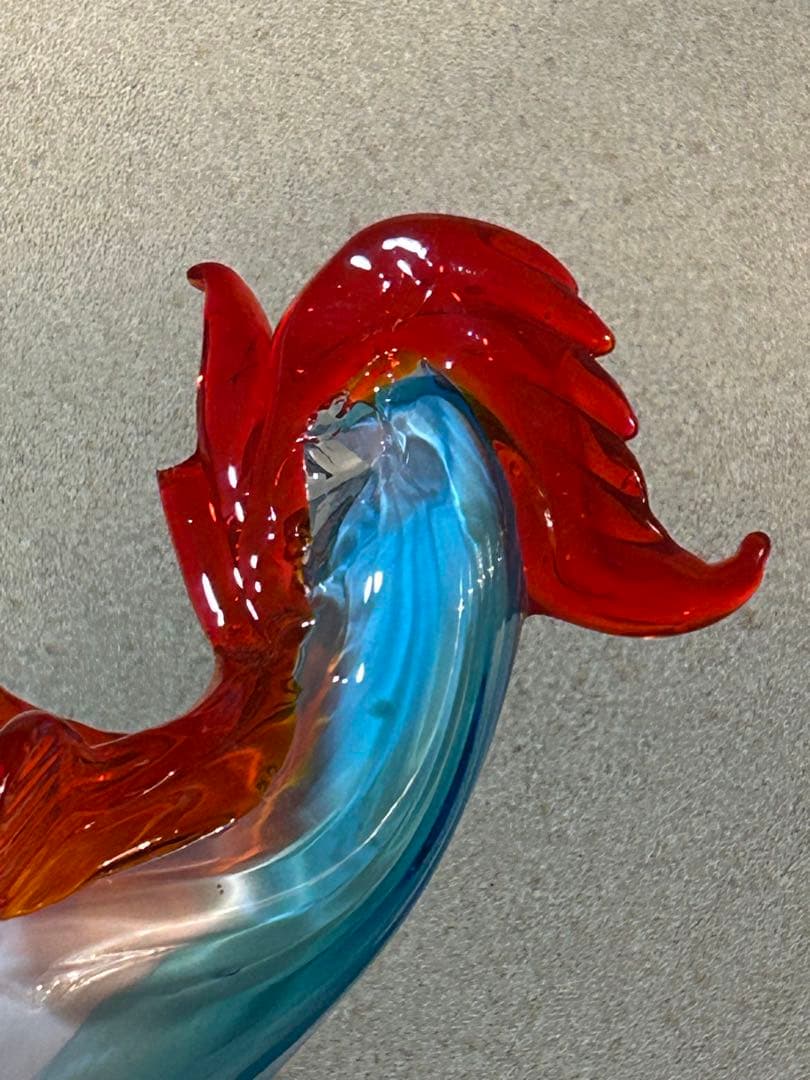Murano Glass 鳥のオブジェ ヴェネチアンガラス ムラーノガラス 鶏