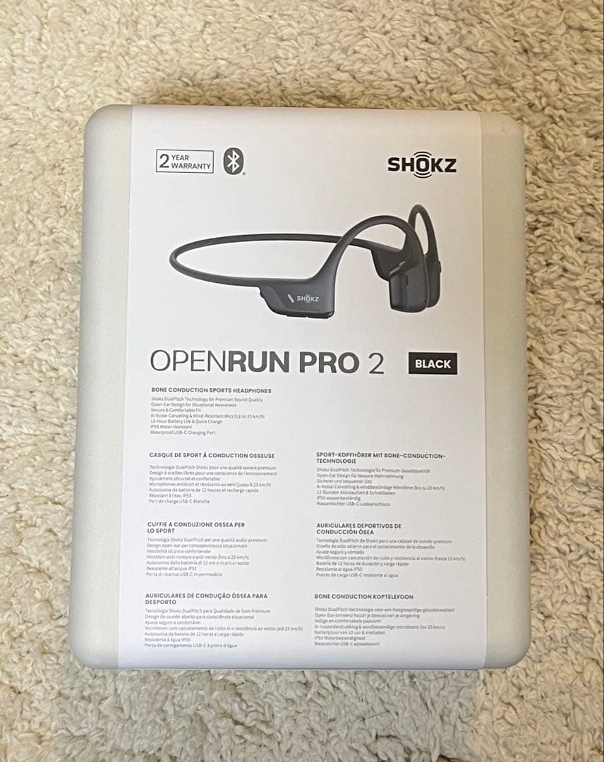 【新品未開封】SHOKZ OPENRUN PRO2 ブラック