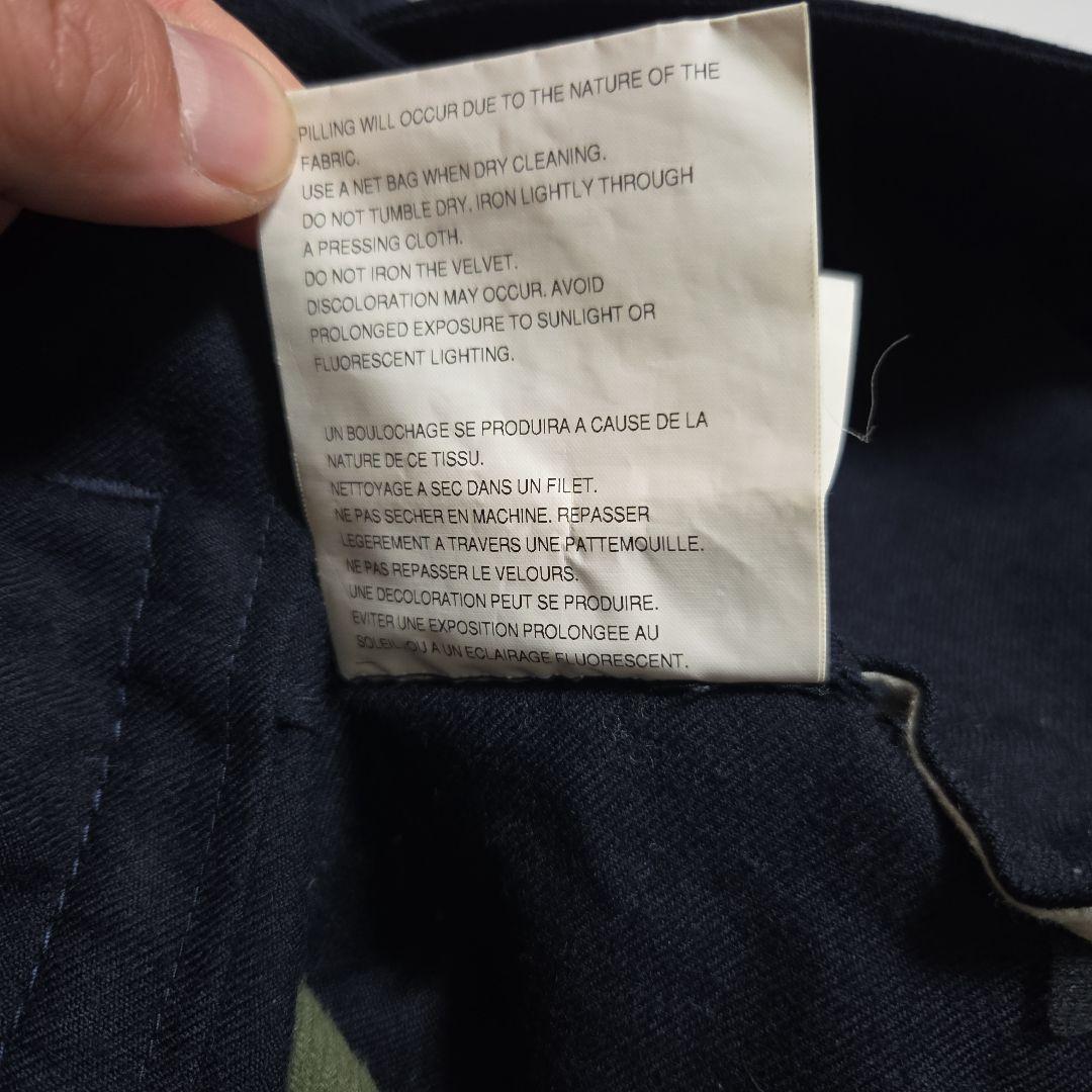 ​コムデギャルソン AD2010 フーデッドカバーオール 異素材 切替 ベロア