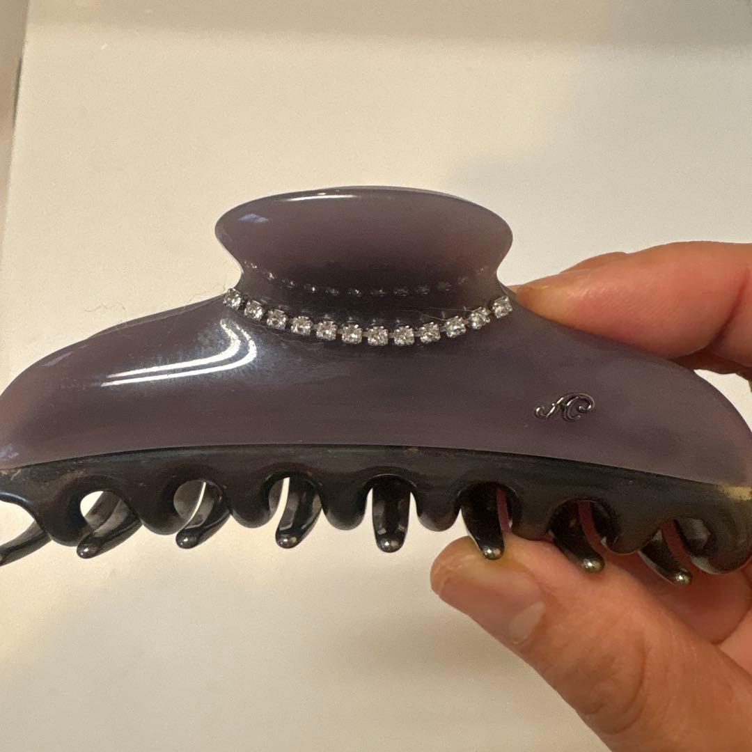 完売色　acca アッカ　Lサイズ　コラーナ　ダークグレー　ヘアクリップ