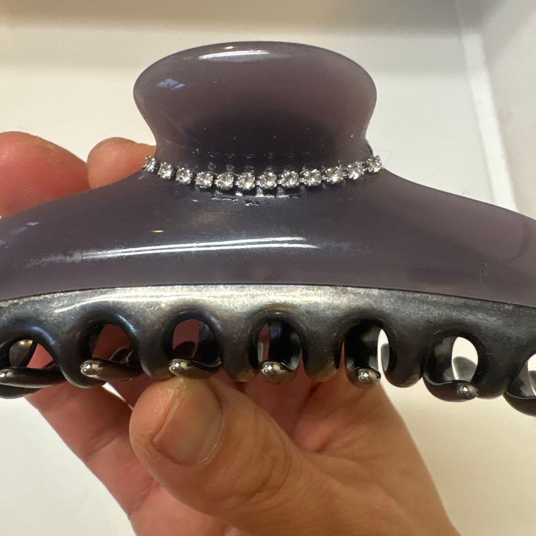 完売色　acca アッカ　Lサイズ　コラーナ　ダークグレー　ヘアクリップ