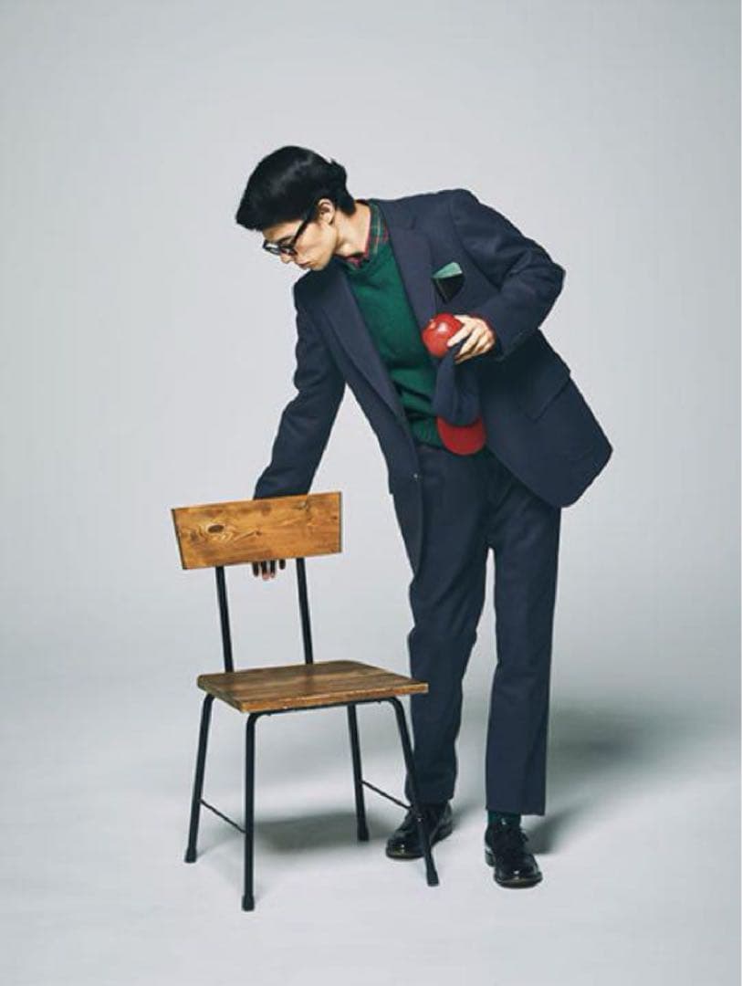 ANATOMICA スラックス サイズ31 ネイビー