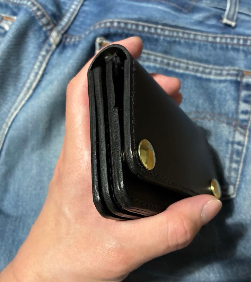 トラッカーウォレット　ショート　イタリアンレザー　ブルガロ